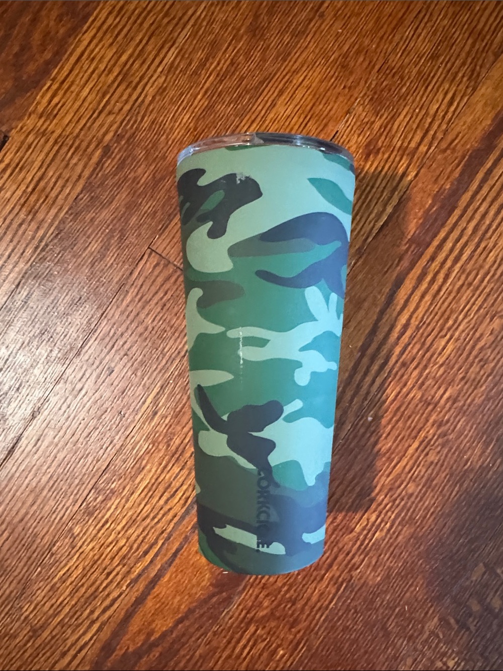 Corkcicle Camouflage Green Travel Tumbler - Camo Pattern